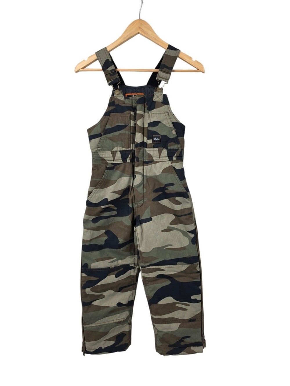 Walls Kids Youth Camo Bib Overalls with Adjustable Straps Insulated
